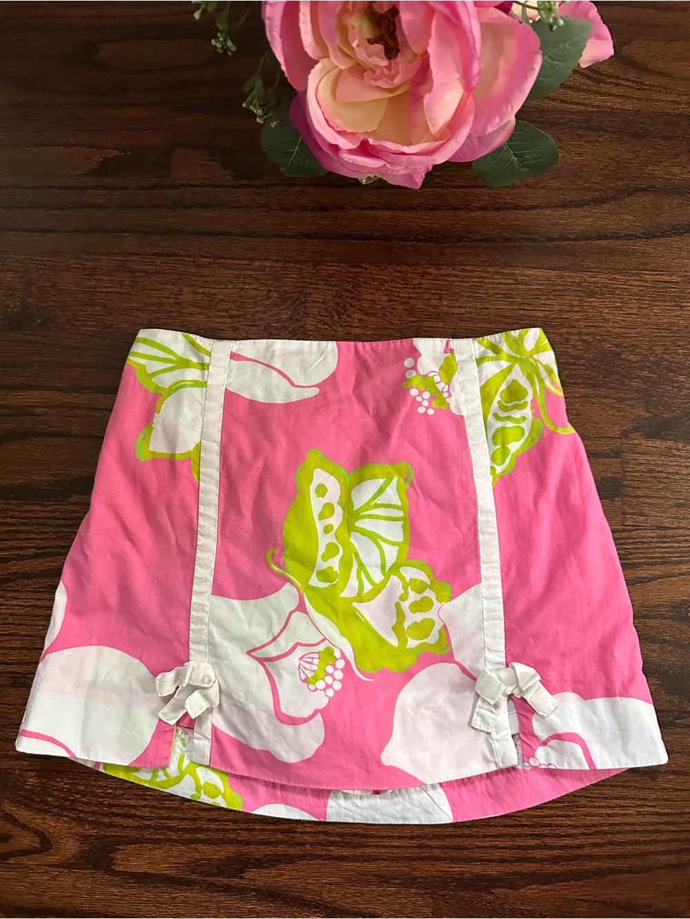Lilly Pulitzer Hotty Pink She’s a Piston skirt, size 8